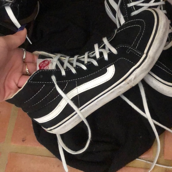 high top womens vans in great condition - Picture 3 of 5